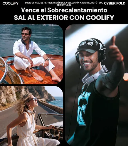 Miniatura 7 de TORRAS COOLiFY 2026 Cyber Fold AI - Aire acondicionado de cuello, zona de enfriamiento máximo, enfriador de cuello y cara con viento fuerte