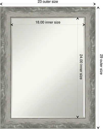 Miniatura 4 de Amanti Art Espejo de baño de bronce para sobre el fregadero, espejo rectangular de bronce Vogue de 31 x 25 pulgadas, marco tradicional medio, se