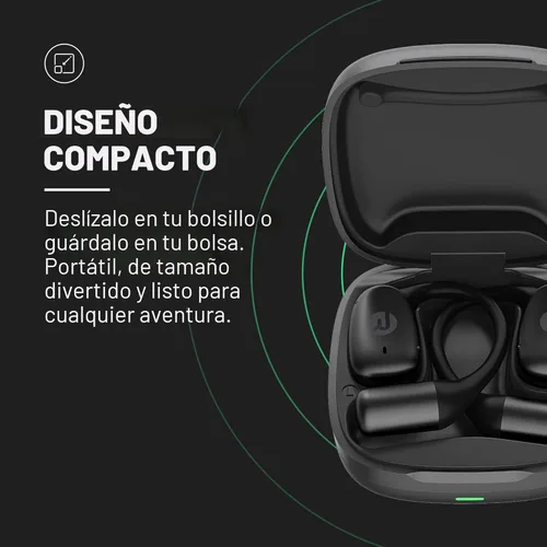 Miniatura 7 de Raycon Essential Open Earbuds – Auriculares inalámbricos True Wireless de oído abierto con Bluetooth 6.0, ultraligeros, diseño de gancho cómodo, Azul