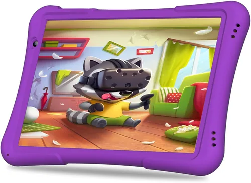 Miniatura 9 de PRITOM Tableta para niños de 10 pulgadas Android 14, 32GB, Quad-Core, 6000mAh, pantalla IPS HD grande, WiFi 6, cámara dual, Bluetooth, Tableta
