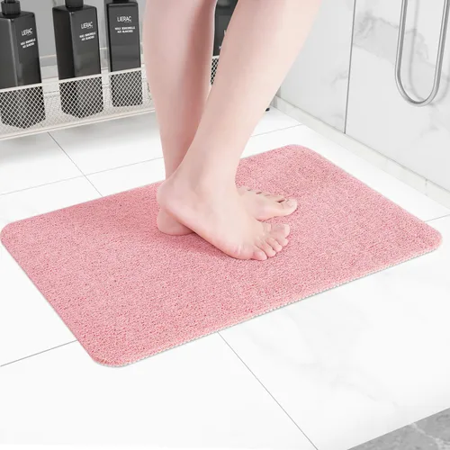 Miniatura 40 de Hargiis - Tapete antideslizante de secado rápido para bañera, piso, baño, ducha, cocina, hogar, hotel (color blanco, 24 x 24 pulgadas)