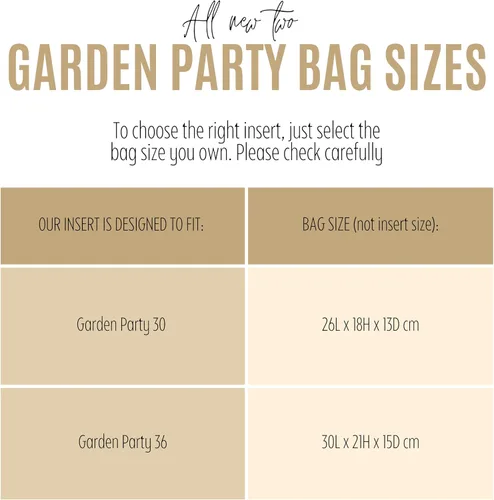 Miniatura 2 de Divitize Purse Organizer for Garden Party 30 Insert, Fits Garden Party 36 Insert, Garden Party Tote Bag Organizer, Handmade 2mm Premium Felt Snug