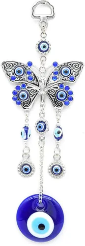 Miniatura 9 de Decoración colgante de mariposa azul contra el mal de ojo, amuleto nazar para colgar en la pared, protección del hogar y decoración de bendición