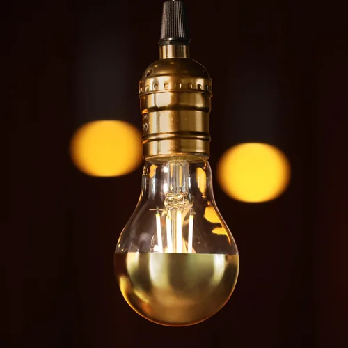 Miniatura 4 de TORCHSTAR Bombilla de luz media cromada regulable, 4.5 W (40 W equivalente), bombillas LED antirreflejos, certificación UL, bombilla sumergida