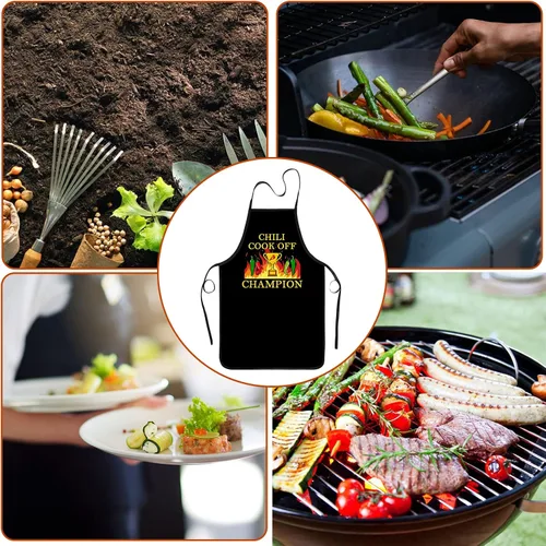 Miniatura 5 de Delantales de cocina de chile para cocinar, premios, trofeos, delantales para cocina, barbacoa, para mujeres y hombres, decoraciones de festivales