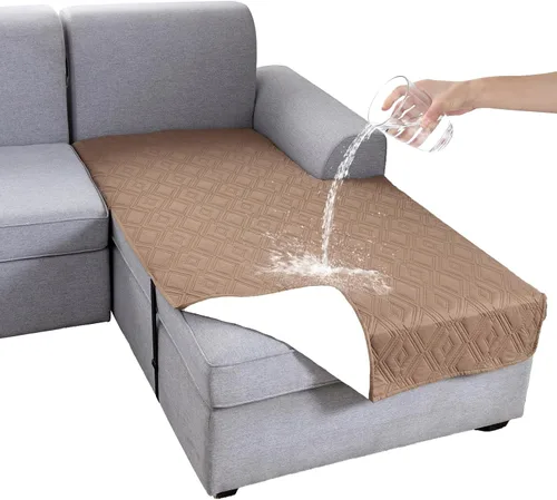 Miniatura 58 de Genina Juego de 2 Fundas de Reposabrazos para Sofá 100% Impermeables, Fundas para Reposabrazos de Sofá, Sillón, Protectores Antideslizantes