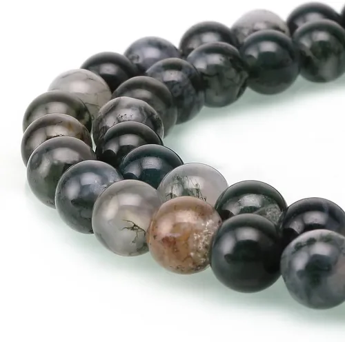 Miniatura 13 de Adabele - 2 hebras de piedras preciosas curativas de cristal de fluorita multicolor natural de 0.315 pulgadas (0.315 in), cuentas sueltas redondas