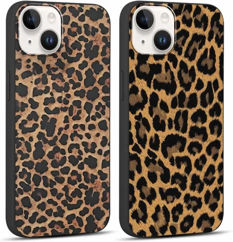 Miniatura 84 de Paquete de 2 Fundas de Teléfono Bonitas con Estampado de Guepardo para Apple iPhone 13 Pro Max de 6.7 Pulgadas, Fundas de Diseño