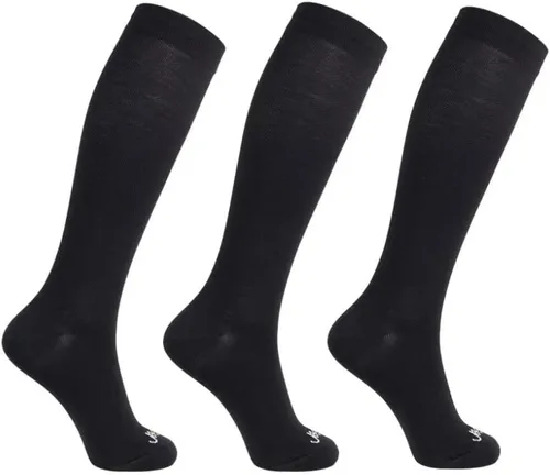 JAVIE - Calcetines de compresión graduados de 80 % lana merino ultra suaves de 15 a 20 mmHg para mujeres y hombres