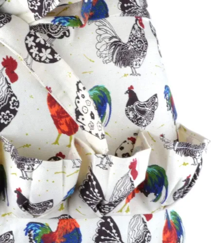 Miniatura 3 de Delantal de recolección de huevos, 12 bolsillos Chiken huevos sosteniendo delantales de pato, ganso, codorniz, paloma, soporte para huevos de Pascua