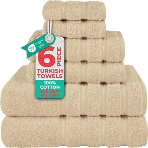 Miniatura 126 de American Soft Linen - Juego de 4 toallas, 100% de algodón turco, 27 x 54 pulgadas, tamaño extragrande, toallas para la ducha, color amarillo