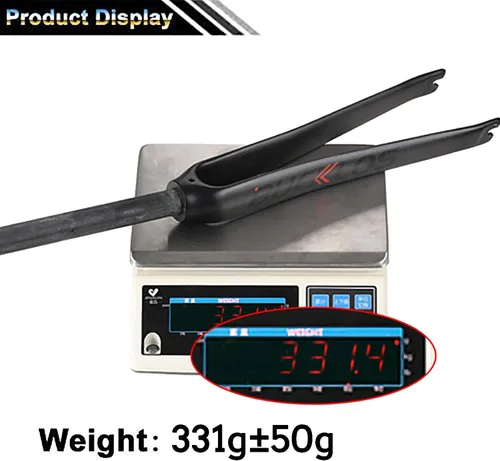 Miniatura 8 de BUCKLOS 1.126 in 700C Full Carbon Fiber Road Bike Rigid Fork, C-Type Clamp Brake, 1-1/8 Tubo recto sin rosca Superlight 3K T800 Bicicleta Frente