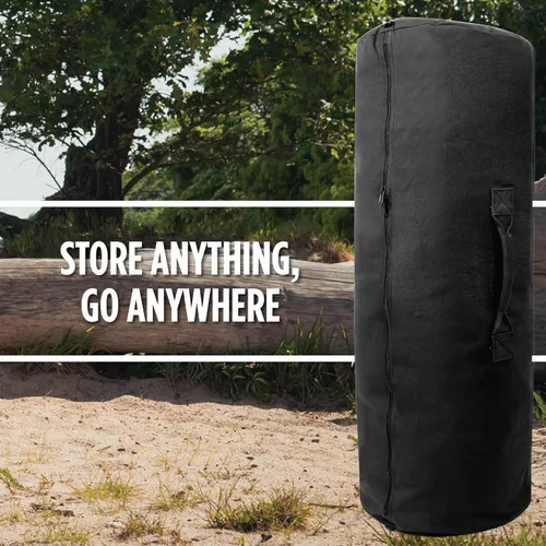 Miniatura 5 de Rothco Bolsa de lona con cremallera lateral Almacenamiento de equipo de camping al aire libre resistente