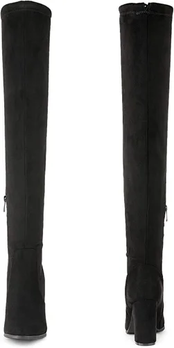 Miniatura 3 de Dream Pairs - Botas altas sobre la rodilla a la moda ajustadas y con tacón grueso para mujer