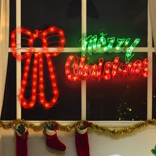 Miniatura 2 de Escultura de Navidad de 50L que incluye: 1 muñeco de nieve, 1 Papá Noel, 1