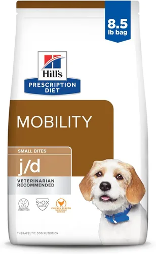 Hill's Prescription Diet j/d Joint Care Small Bites - Alimento seco para perros, pollo, bolsa de 8.5 libras
