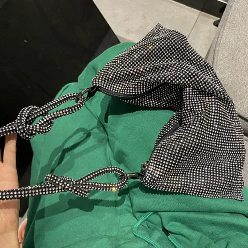 Miniatura 6 de Bolso de mano con diamantes de imitación bolso de noche brillante para mujer bolso de noche bajo las axilas bolsas de hombro para cena fiesta boda