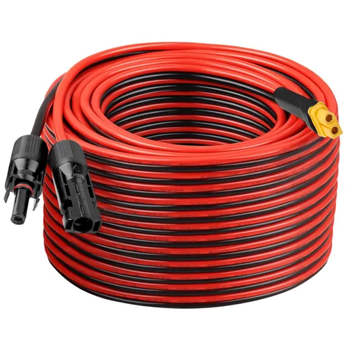 Miniatura 14 de Cable de extensión solar XT60 de 10 AWG 2 3 6 10 15 20 25 35 40 50 75 100 pies XT60 adaptador de conector de extensión solar más grueso cable hembra