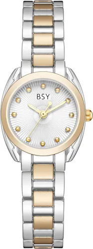 BOSHIYA Silver Watches for Women Classic Business Analog Quartz Women Watch with Stainless Steel Band Waterproof Ladies Dress Watch
