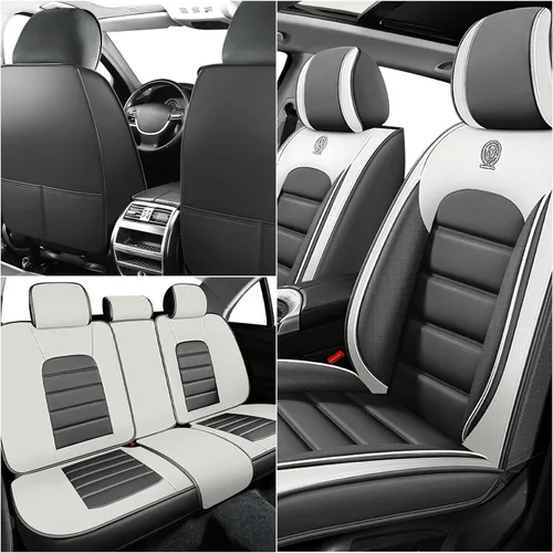 Miniatura 2 de ILMO Fundas para Asientos Compatibles con Ford F350 2011-2026, Protectores de Asiento de Camión de Cuero de Nappa Impermeables con Tacto Suave