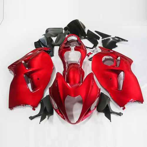 Kits completos de carenado ABS Carrocería para HAYABUSA 99-07 para Suzuki GSXR 1300 HAYABUSA 1999 2000 2001 2002 2003 2004 2005 2006 2007 (rojo)