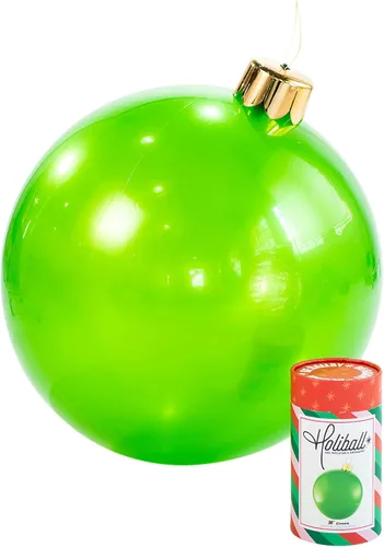 Miniatura 35 de Ornamento Navideño Inflable Holiball – Decoración Definitiva para Interior/Exterior – Reutilizable y Fácil de Almacenar – para Bodas, Fiestas, Plata
