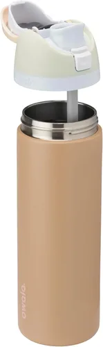Miniatura 2 de Owala FreeSip - Botella de agua aislada de acero inoxidable con popote para deportes y viajes, botella de agua deportiva sin BPA, 24 onzas, Muddy