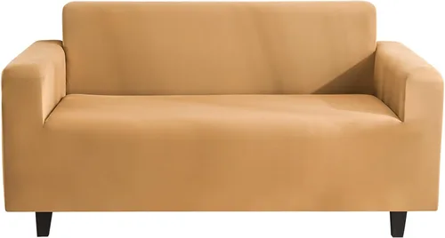 Miniatura 18 de Fundas de sofá de color liso, funda elástica para sofá, protector universal de muebles, suave, lavable, con parte inferior elástica, fundas de sofá