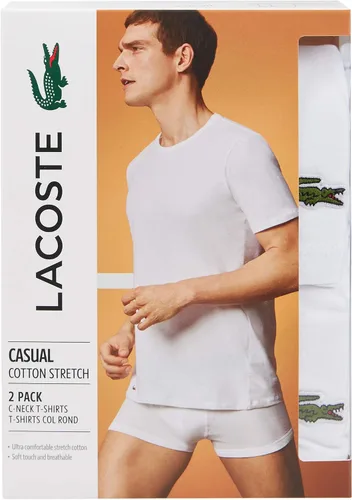 Miniatura 2 de Lacoste Men's Casual Classic Cotton Stretch 2 Pack Crewneck T-Shirts