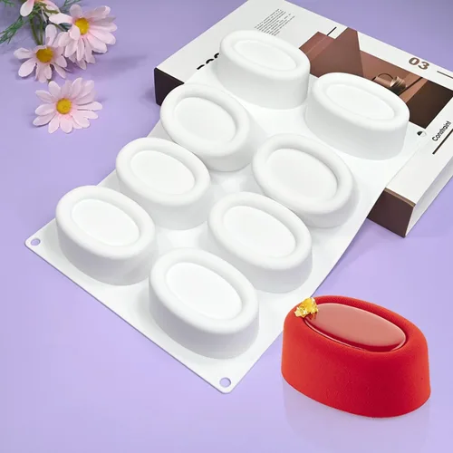 Miniatura 12 de mostsom Moldes de silicona para mousse de 12 cavidades, forma rectangular 3D, para chocolate, trufa, mousse, pastel, postre, moldes para hornear