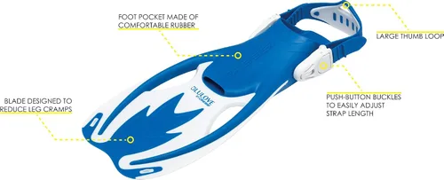 Miniatura 3 de Cressi Kit de esnórquel junior para jóvenes de 3 a 10 años - Máscara + snorkel seco + aletas ajustables + bolsa de red - Equipo ligero y colorido