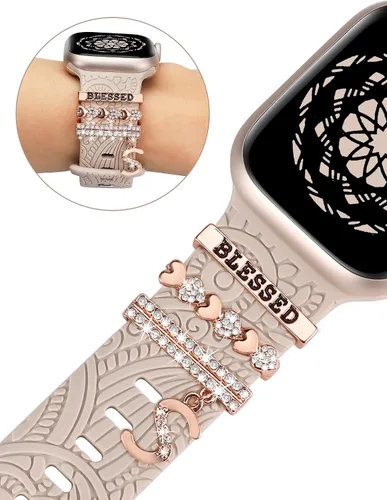 Miniatura 3 de Anillos decorativos compatibles con correas de Apple Watch de 1.654 pulgadas, 1.614 pulgadas, 1.575 pulgadas, 1.496 pulgadas, 1.732 pulgadas, 1.732