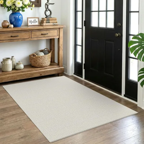Miniatura 45 de EARTHALL Alfombra pequeña de 2 x 3 pies, lavable para entrada, antideslizante, trenzada, alfombra para puerta interior y exterior, alfombra tejida