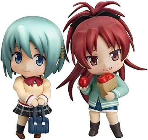 Good Smile Puella Magi Madoka Magica: Sayaka Miki: Uniforme Ver. & Kyouko Sakura: Casual Ver. Set Nendoroid Figura de acción