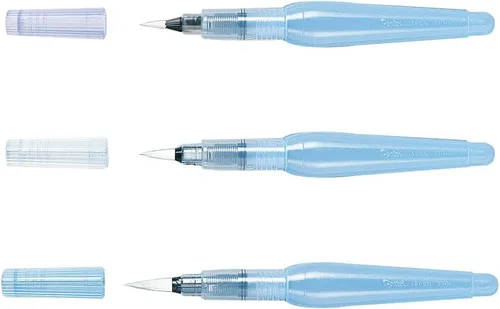 Miniatura 5 de Pentel Cepillo de agua Aquash fino/mediano (paquete de 3), XFRH/3-FMMHBR