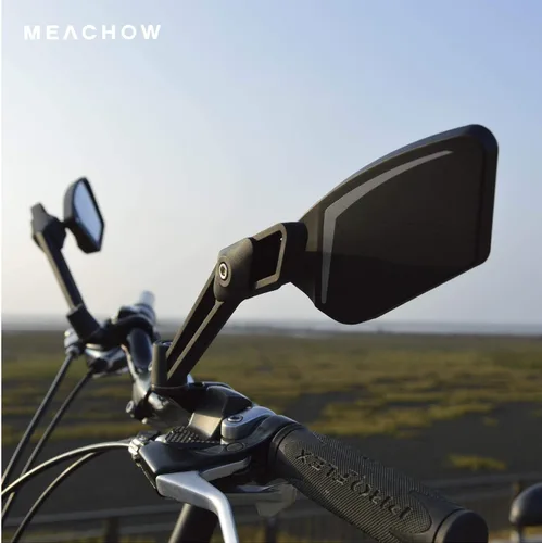 Miniatura 4 de Nueva lente de cristal resistente a los arañazos, espejo de bicicleta para manillar, espejo retrovisor seguro ajustable, espejo de bicicleta, ME-003