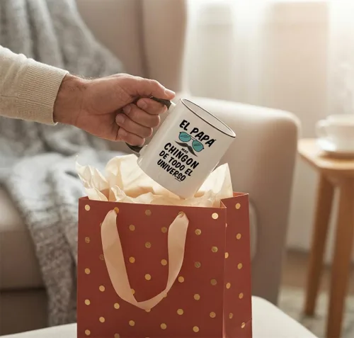 Miniatura 5 de Casitika El Papa Mas Chingon De Todo El Universo – Divertida taza de regalo para papá español para el Día del Padre, Cumpleanos o Día del Padre.