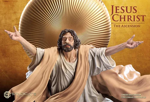 Miniatura 7 de Escultura de estatua de Polystone de primera calidad a escala 1:4 de la Ascensión de Jesucristo Edición de bata bronceada a escala 1:4
