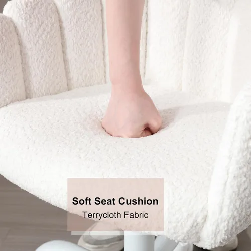 Miniatura 6 de HEAH-YO Lindas sillas para niños, sillas de escritorio ajustables para niños con reposabrazos y respaldo, silla giratoria para computadora