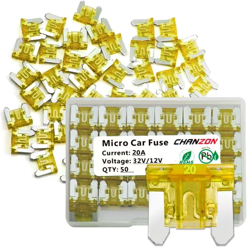 Miniatura 8 de Chanzon 10 Uds. 10 unids 10A bajo perfil Mini Micro Blade Fusible 10 Amp 32V Fusibles de soplado rápido para automóvil, camión, vehículo SUV