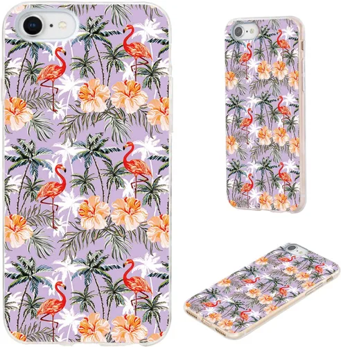 Miniatura 12 de Funda protectora completa delgada y suave de TPU transparente para iPhone SE 2022/2020, iPhone 8/7/6S/6 - Diseño de música divertida guitarra
