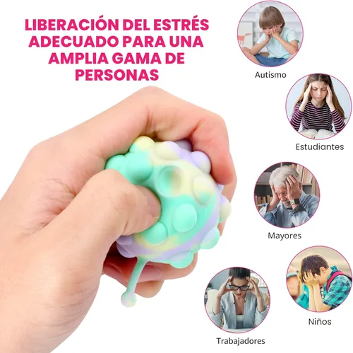 Miniatura 9 de KissFree PAQUETE DE 18 Pelotas Pop de Animales Recuerdos de Fiesta para Niños, Pelotas Pop 3D Juguetes Fidget, Regalos de Cumpleaños para Niños