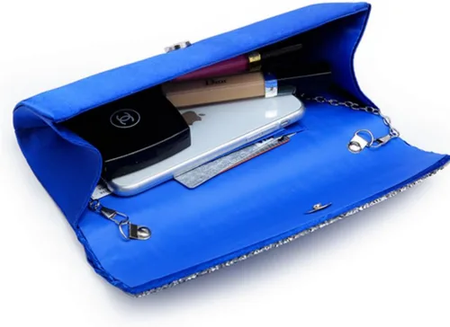 Miniatura 45 de Dasein Bolsos de mano para mujer, bolsos de noche formales con diamantes de imitación para boda, fiesta, baile de graduación, bolso elegante