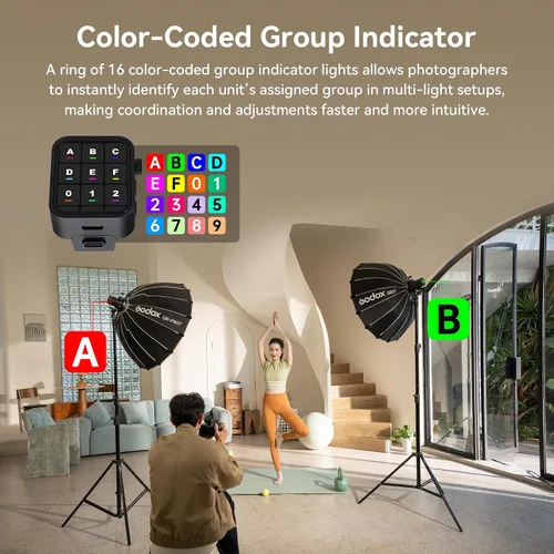 Miniatura 4 de Godox AD100 Pro II Flash Strobe,HSS TTL Cámara de bolsillo con zoom ajustable Monolight 100Ws 5800K bicolor con sistema inalámbrico X 2.4G