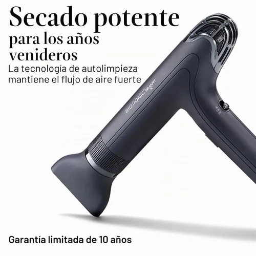 Miniatura 11 de Bio Ionic SMART-X Secador de Cabello con Difusor, Secador de Soplo de Alta Eficiencia con 3 Ajustes de Calor y 3 Ajustes de Velocidad, Seca
