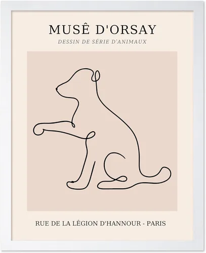 Miniatura 40 de Poster Master Póster Vintage – Impresión Retro de Dachshund – Arte de Perro – Dibujo Lineal – Arte de Boceto – Regalo para Niños, Niñas y Amantes