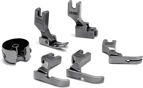 Miniatura 3 de 31 bobinas de máquina de coser industrial, pies prensatelas y estuche de bobina para cantante, Consew Juki DDL-8700, DDL-5550