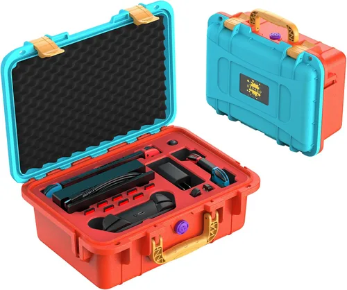 Miniatura 10 de DEVASO Carrying Case for Nintendo Switch, Professional Deluxe Waterproof Travel Bag Soft Lining Hard Case for Nintendo Switch OLED Model Console Pro