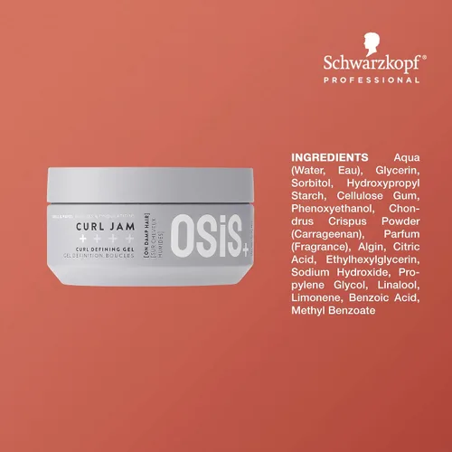 Miniatura 3 de OSiS+ Curl Jam - Moisturizing Defining Curl Gel for All Curly Hair Types