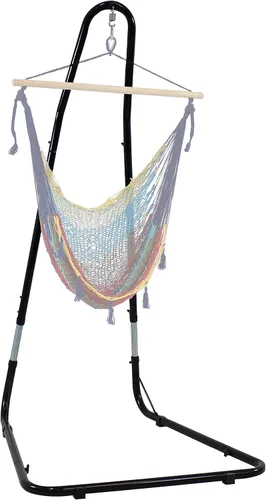 Miniatura 10 de Sunnydaze soporte de alta resistencia para hamacas y columpios, hasta 93 pulgadas de altura, hasta 330 libras